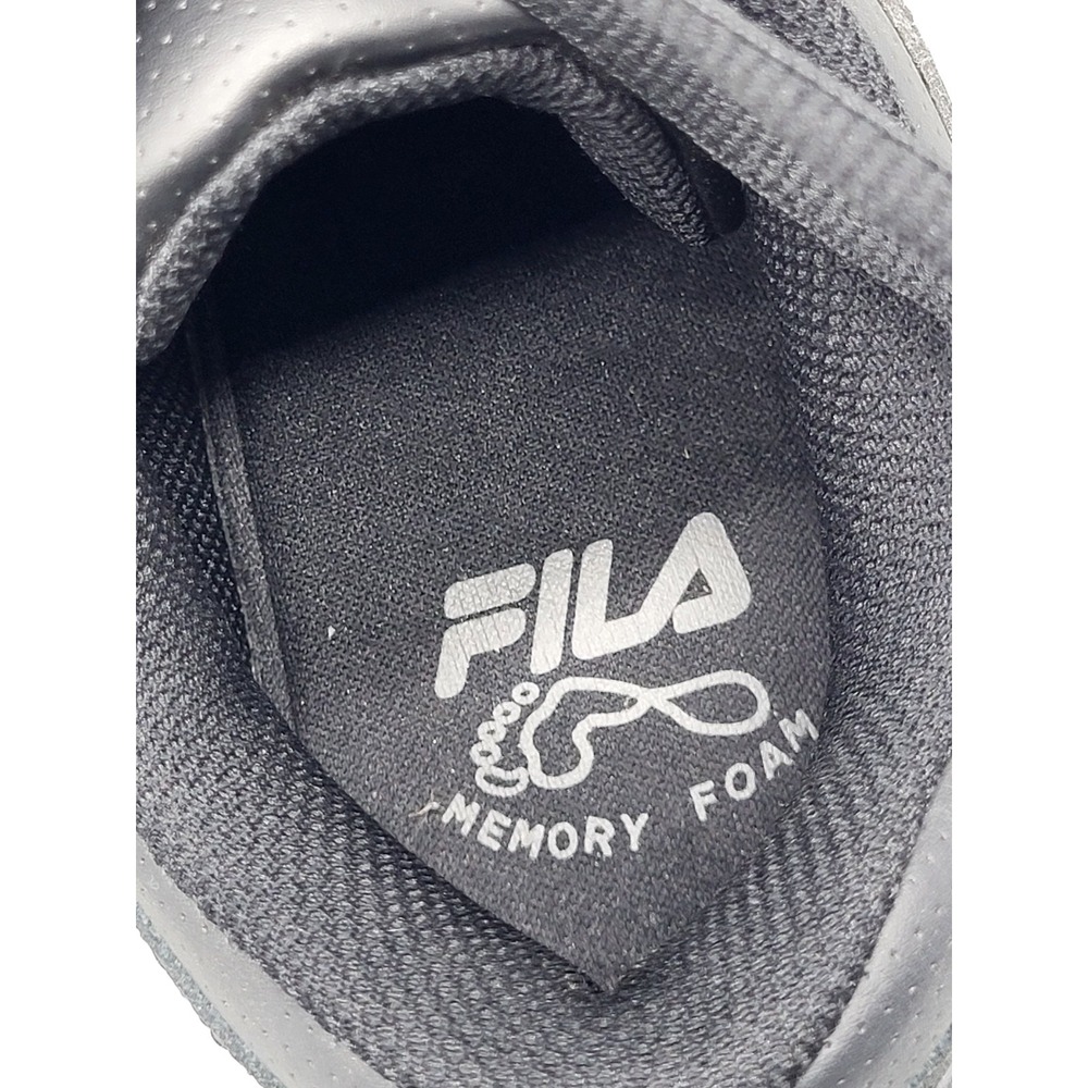 NIB Fila Black Slip Resistant Memory Foam Work Sneakers Sz 10W - Picture 8 of 9